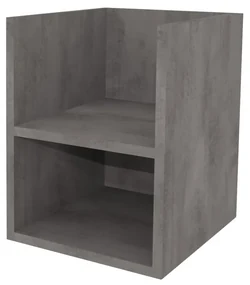 Mereo, Mereo Aira, kúpeľňová skrinka 40 cm, spodná, Multidecor, Betón tmavosivý, MER-CN795SBET2