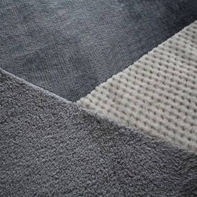 Sivé fleecové obliečky na jednolôžko 135x200 cm Cosy Larsson Geo – Catherine Lansfield