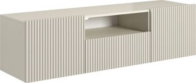 Závesná RTV skrinka Nicole so zásuvkou a nikou 150 cm - kasmír