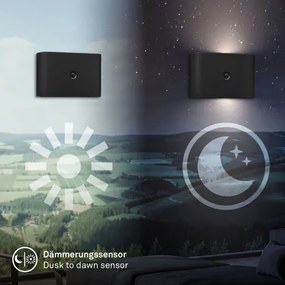 Briloner 3878015 - LED nabíjateľné nástenné svietidlo so senzorom CHAT LED/3W/5V 2000 mAh čierna