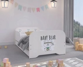 Rozkošná detská posteľ s motívom BABY BEAR 160 x 80 cm