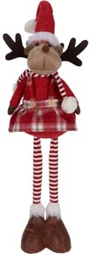 Vianočný stojaci sob Becky, teleskopické nohy, 46 cm