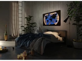 Li-Go 4709/DUB2 - LED RGBW nástenná dekorácia LED/24W/230V 125x74 cm dubová + diaľkový ovládač