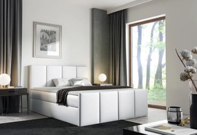 Čalúnená posteľ boxspring LAROS + topper, 200x200, fancy 48