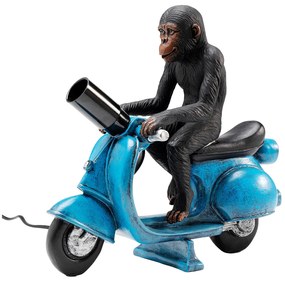 Monkey stolová lampa modro-čierna