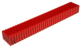 Plastová krabička na náradie 35-350x50 mm, červená