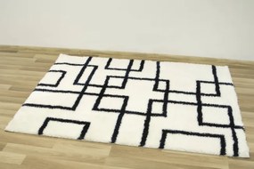 Koberec Boho 616 krémová / tmavomodrá