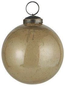 Ib Laursen Vianočná ozdoba Pebbled Glass Honey 8 cm