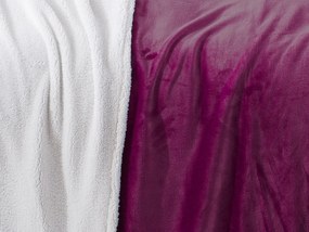 XPOSE® Mikroplyšová deka Exclusive s baránkom - čučoriedková 200x230 cm