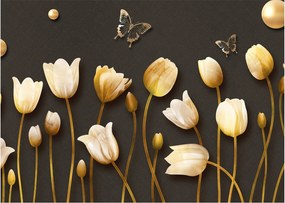 Obraz - Tulipány - abstraktné (70x50 cm)