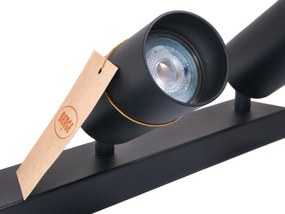 BERGE Stropné svietidlo LED VIKI-L 6x GU10 čierne