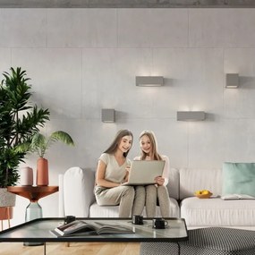 Sollux SL.0871 - Nástenné svietidlo LEO 1xE27/60W/230V šedá