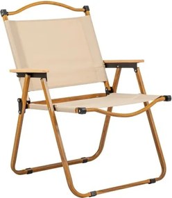 MI Kempingová stolička DREVO 78