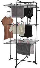 Leifheit Sušiak na bielizeň Classic Tower 340 Black, 34 m, L