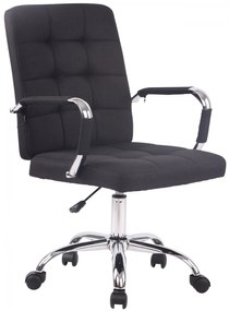Design-Shop Kancelárska stolička D-Pro látka - Čierna