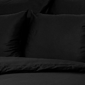 Kvalitex Saténové obliečky Luxury Collection čierna, 140 x 220 cm, 70 x 90 cm