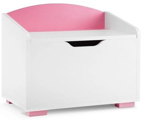 Konsimo Sp. z o.o. Sp. k. Detský úložný kontajner PABIS 50x60 cm biela/ružová KO0123