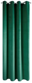 EUROFIRANY ZATEMŇOVACÍ ZÁVES NA KRÚŽKOCH MELANIE 140X250 CM TMAVOZELENÁ