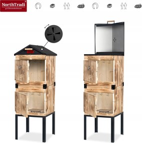 TRENDIE Udiareň XXL drevená s kovovou strechou