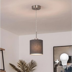 Brilagi - LED luster na lankách NUBILA 1xE27/60W/230V pr. 14 cm antracit