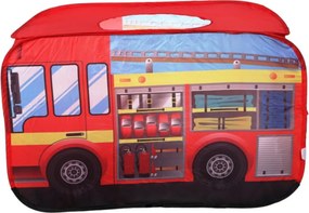 IPLAY Detský samoskladací stan požiarnické auto IPLAY, pre deti 3+, 110×70×70 cm