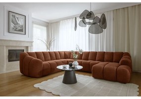 Terakotová rohová pohovka (ľavý roh/do tvaru "U") Shell – Miuform