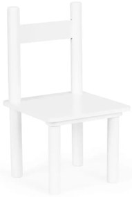Stolík +2 stoličky biele, komplet