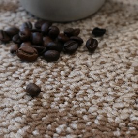 Spoltex, Metrážny koberec Marbeline 168 béžová, na mieru, šíře 4m, hnedá, filc, detská izba