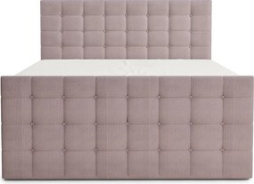 Fialová boxspring posteľ s úložným priestorom 160x200 cm Tasca – Maison de Rêve