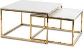 PROXIMA.store - Set konferenčných stolíkov TENOR FARBA: biela