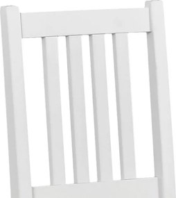 Jedálenská stolička Bono, biela/béžová látka