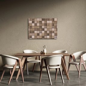 Obraz - Béžové kocky (70x50 cm)