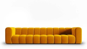 Štvormiestna pohovka pauline 318 cm velvet žltá MUZZA
