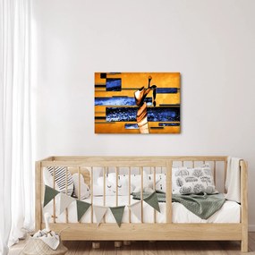 Obraz abstraktné maľby (70x50 cm)