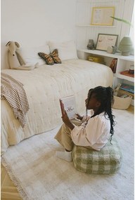 Zelený detský sedací vak Vichy – Lorena Canals