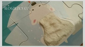 Puzzle dotykové Život na ľade - s textúrou 20 dielov