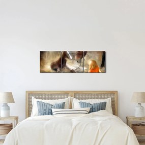 Obraz - Vitaj na svete, žriebätko (s hodinami) (90x30 cm)