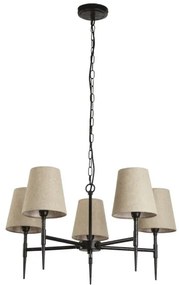 Searchlight 30690-5BK - Luster na reťazi GOTHIC 5xE14/60W/230V čierna