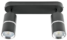 Bodové svietidlo BAMBOO 2xGU10/10W/230V čierna