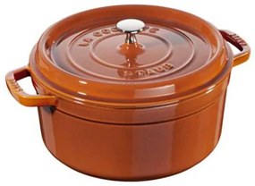 Staub Cocotte hrniec, okrúhly 26 cm/5,2 l, škorica