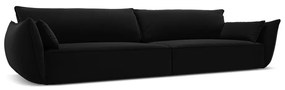 Čierna zamatová pohovka 248 cm Vanda – Mazzini Sofas