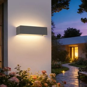 Brilagi - LED vonkajšie nástenné svietidlo DONNANI LED/12W/230V 30 cm antracitové IP44