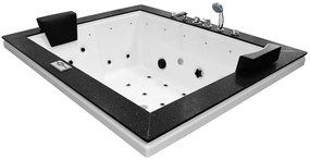 M-SPA - Kúpeľňová vaňa BEZ KRYTU SPA s hydromasážou 180 x 150 x 70 cm