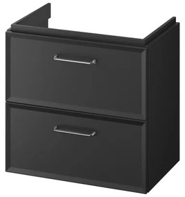 Cersanit S590-100 - Závesná kúpeľňová skrinka pod umývadlo MILLE SLIM 60x38 cm čierna