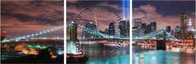Obrázok - New York, Manhattan (s hodinami) (90x30 cm)