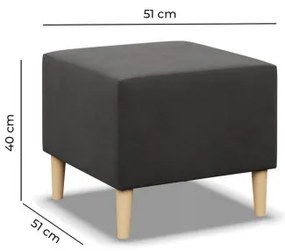 Taburetka BLANK Comfort sivá