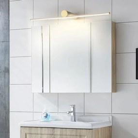 Toolight Toolight, LED nástenné svietidlo 80cm 13W 4000K APP1346-W, zlatá lesklá, OSW-02436