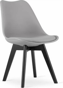 Stolička MARK sivá / čierne nohy