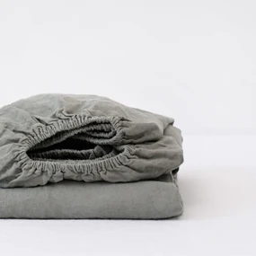 Khaki napínacia ľanová plachta 200x200 cm – Linen Tales
