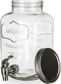 Banquet Sklenený zásobník s ventilom BRISA, 4 l